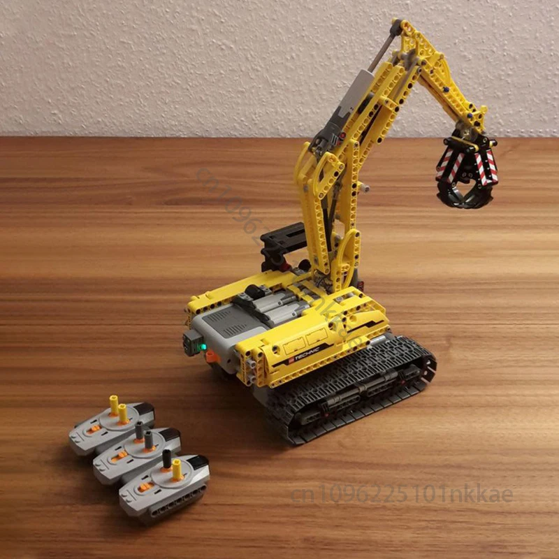 신제품 테크니컬 42006 굴착기 파워 펑션 세트 블록 DIY MOC 굴착기 풀 RC 버전 조립 블록 장난감 어린이 선물