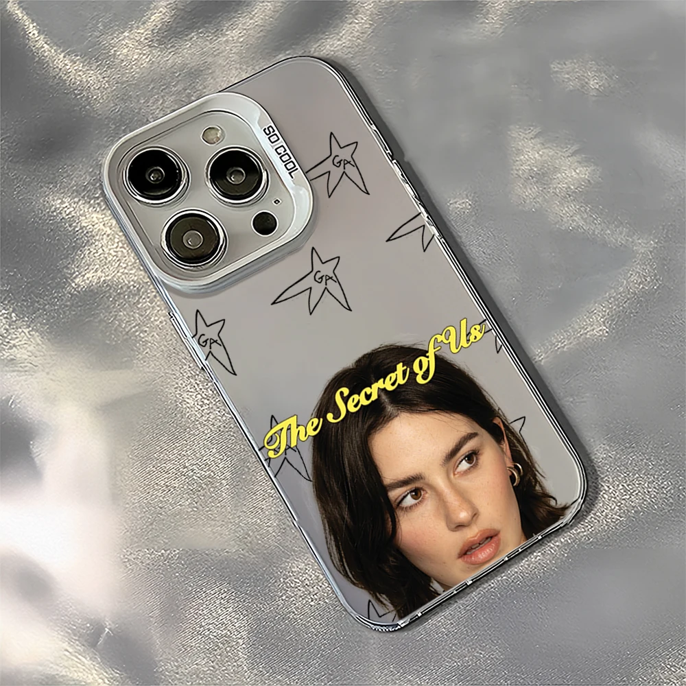 Singer G-Gracie Abrams The Secret of Us Laser Phone Case for iPhone 12 11 13 14 15 16 Max Pro Plus IMD Shockproof Silicone Coque