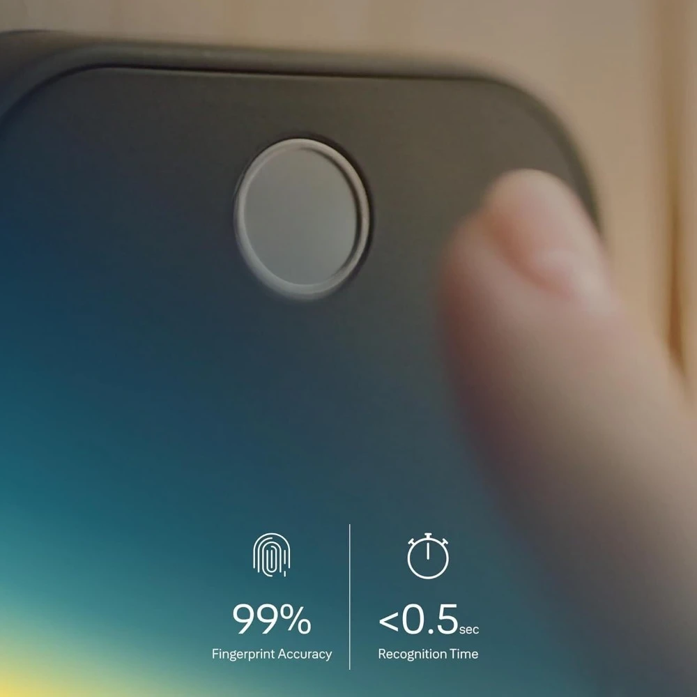 قفل ضمان الأدوات وتحسين المنزل 2 Touch Deadbolt، قفل باب ذكي ببصمة الإصبع من البرونز المطلي بالزيت