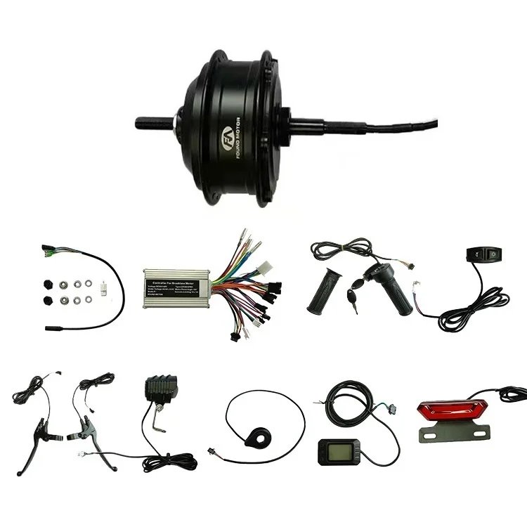 

Ebike Motor Kit High Speed Brushless Gear Hub 36V 48V 250w Electric Bike Conversion