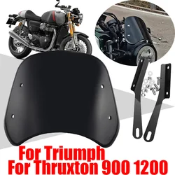 For Triumph Thruxton 900 1200 R 1200R RS Motorcycle Accessories Retro Windscreen Windshield Wind Screen Deflector Cover Guard