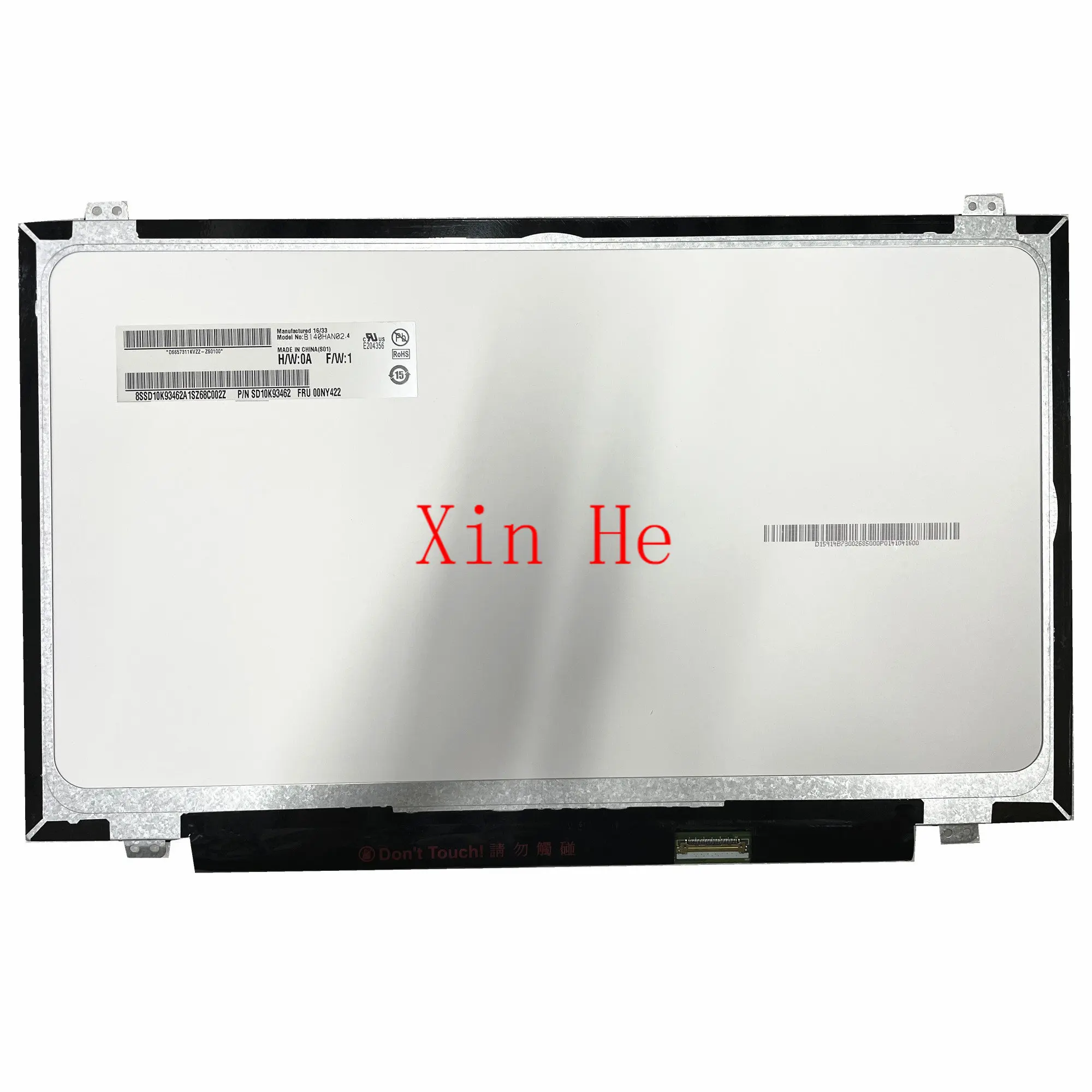 

B140HAN02.4 14.0'' IPS Laptop LCD Screen 1920*1080 EDP 30 PINS Fru: 00NY422