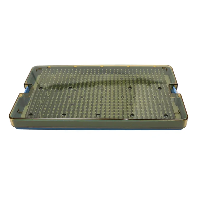 L Disinfection Box Orthopedic Screw Box Sterilization Box With Silicone Mat For Surgical Instrument