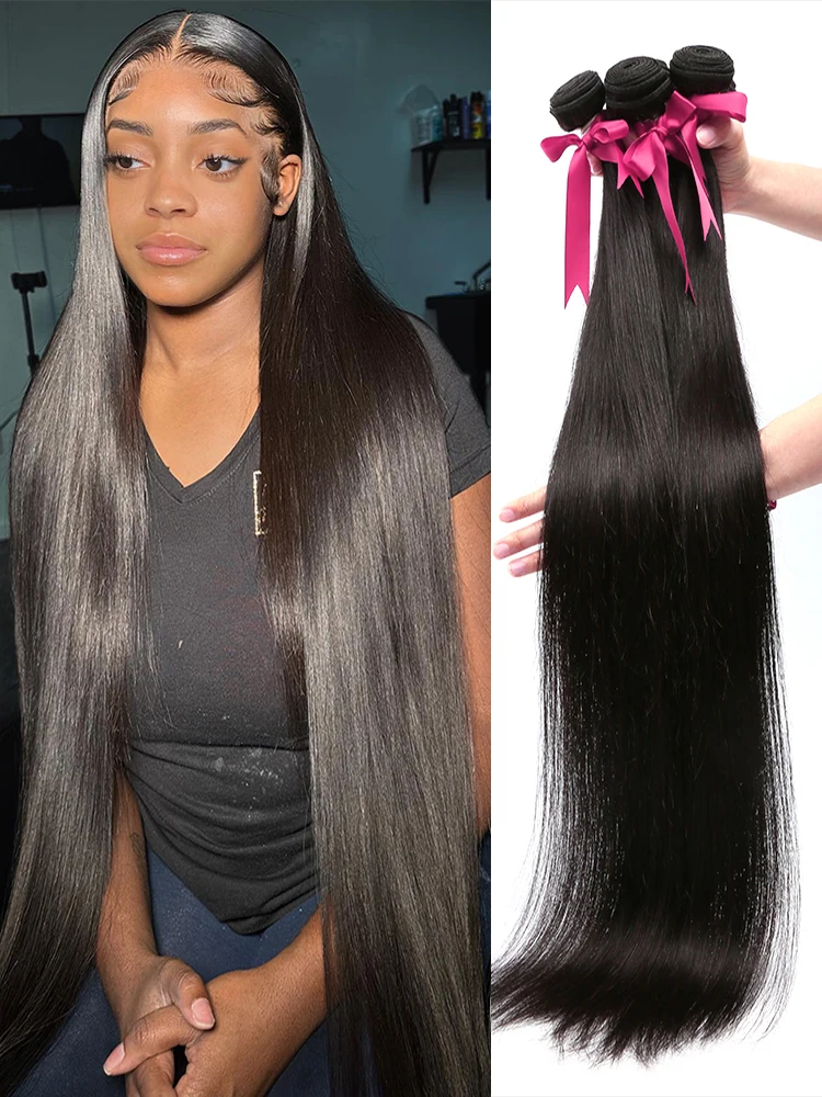 Straight Bundles Human Hair 14 16 18 inch Brazilian Virgin Straight Human Hair Bundles 2/3/4 Bundles Human Hair Straight Hair