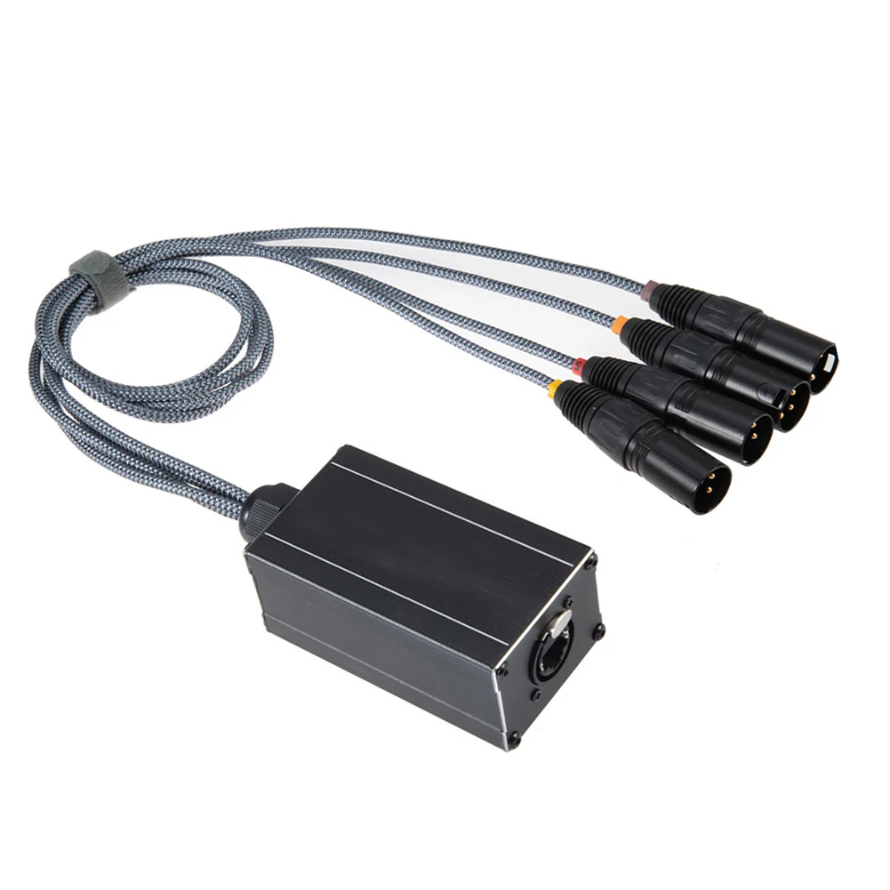 1pc 4-channel For XLR Network Extender For Stage Lighting Audio Signal Transmission Accessories Easy To Use