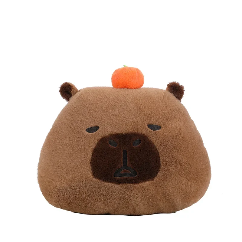 Nowa, duża, urocza pluszowa poduszka z kapibarą o wymiarach 60x50 cm, wypchane lalki kapibary, zabawki zwierzęce, poduszka do uspokajania i spania, prezenty urodzinowe dla dzieci.