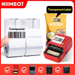 Niimbot Transparent Label Paper Mini Printer For B1 B21 Waterproof Thermal Label Maker UV Printer Price Tag Self-adhesive Label