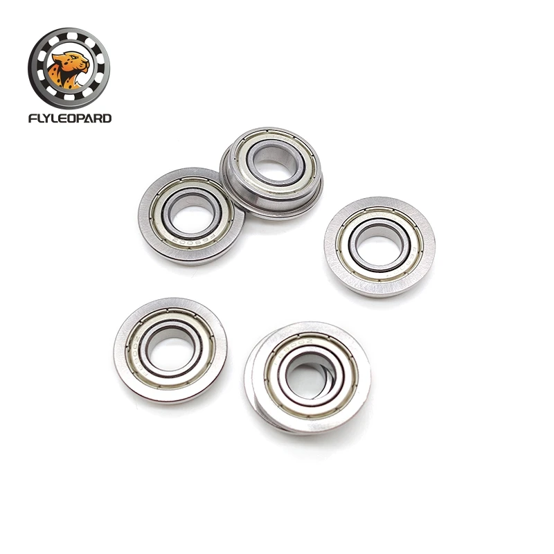 

10PCS F6903ZZ Flange Bearing 17x30x7 mm Double Shielded Deep Groove Flanged Ball Bearing - Easy Mounting for Gearboxes