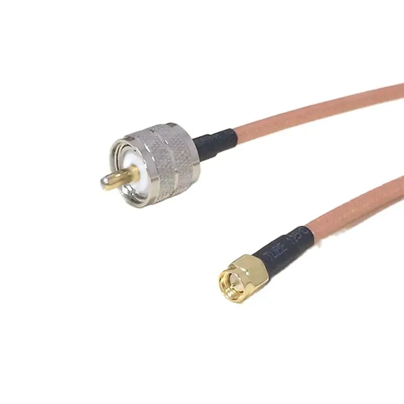 New  SMA Plug Switch UHF Male PL259  Cable Adapter RG316 RG58 RG142 Wholesale Fast Ship 15CM 6\