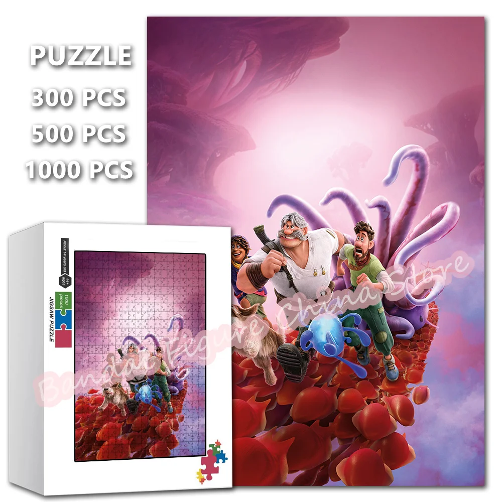 

Disney Cartoon Movies Strange World Puzzle 300/500/1000 Pieces Educational Jigsaw Puzzles for Kids Toys Christmas Birthday Gifts