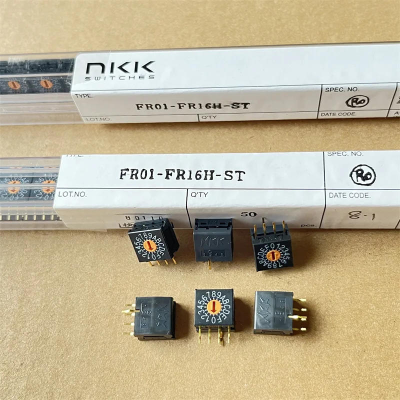 FR01-FR16H-ST imported NKK 0-F 16-bit, rotary coding switch FR01FR16H-S vertical,