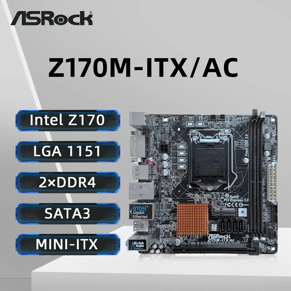 Asrock Z170M-ITX/AC… - image