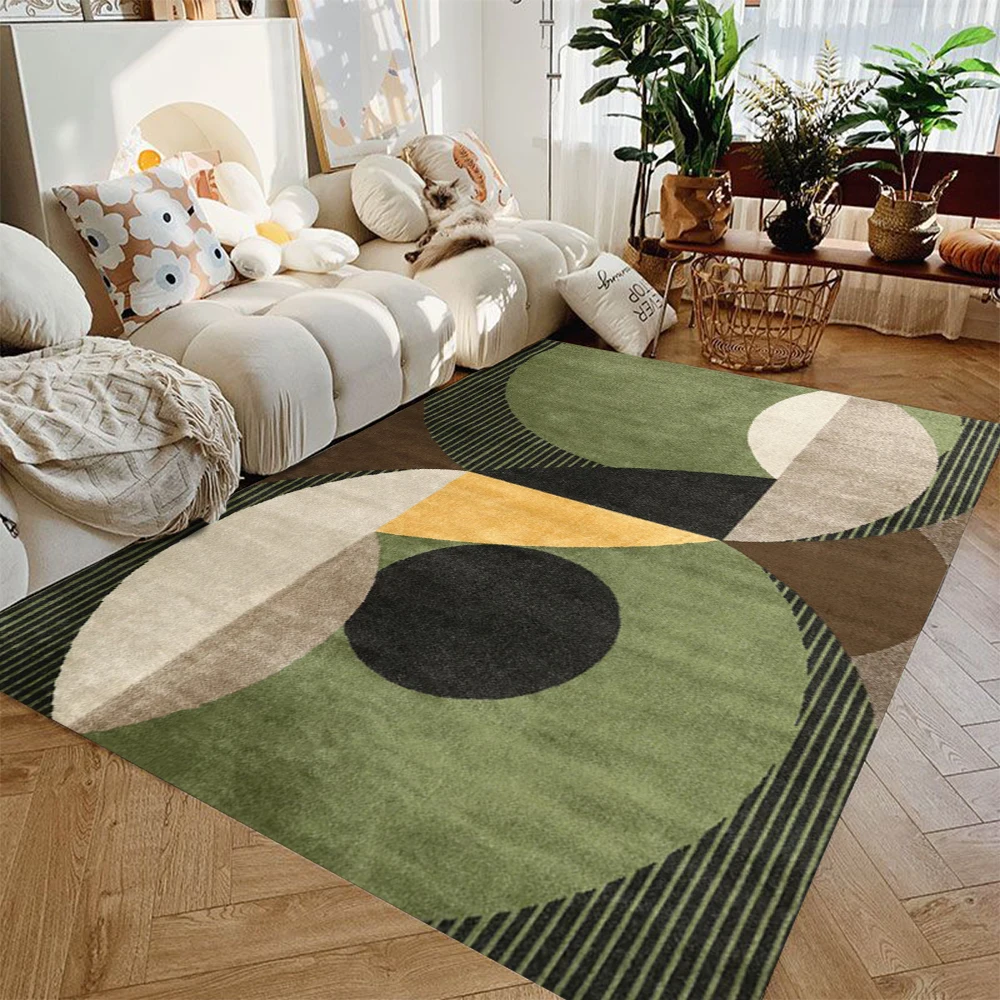 Rondo Terracotta Abstract Boho Area Rug Aesthetic Floral Carpets for Living Room Bedroom Doormat for Outdoor/indoor Floor Decor