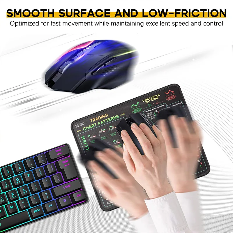 لوحة ماوس آلة حاسبة لسوق الأسهم الجديدة، حصيرة مكتب مطاطية غير قابلة للانزلاق، ملحقات مكتبية قابلة لإعادة الاستخدام #2