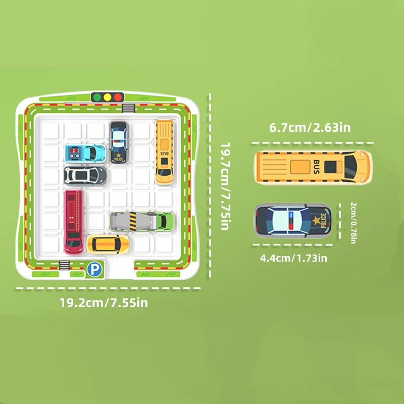 Trasferimento auto fuori dal garage, auto, Huarong Road, scorrevole, formazione sul pensiero intellettuale per bambini, giocattoli di intelligenza, puzzle