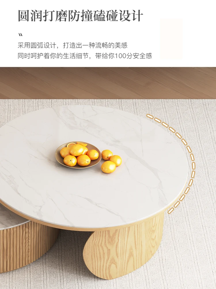 طاولة قهوة مستديرة من خشب الرماد، شقة صغيرة، منزلية، سجل الرياح، وابي، الرياح الرملي، الخشب الصلب، حجم لوح صخري، القهوة #2