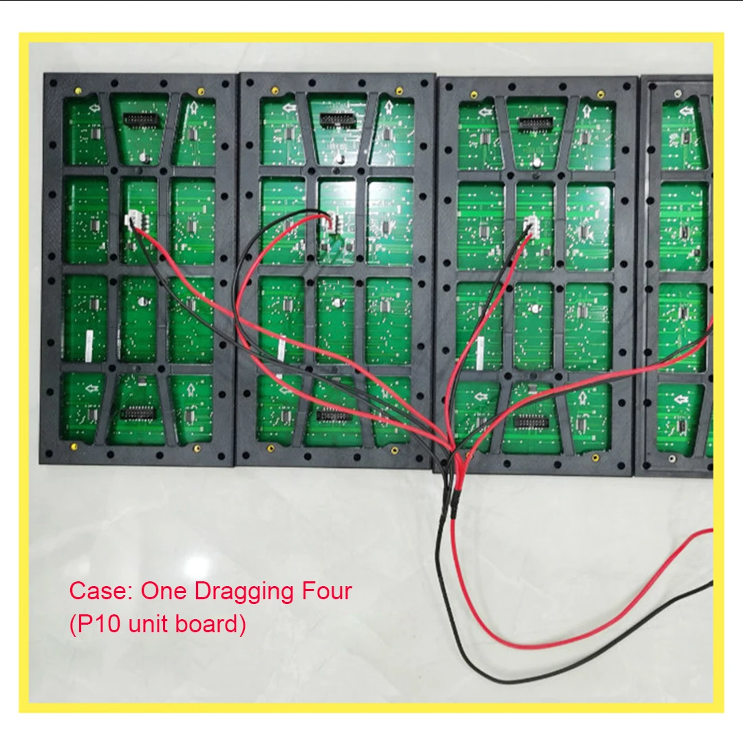 Pure Copper Red Black One-To-Three One-To-Four Single Dual Color Power Cable For LED Display Screen   Special Connection Line