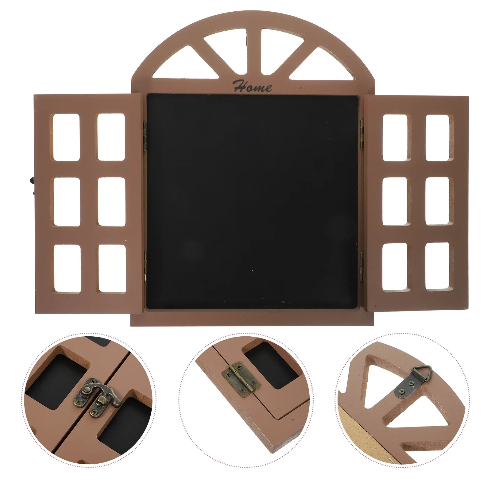 レトロな木製窓黒板吊り下げサイン レストラン ショップ ホームデコレーション用 120x80cm 多機能メニューボード 窓黒板