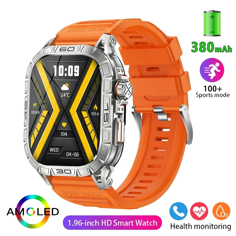 Smart Watch Men Compass Bluetooth Call 1.96