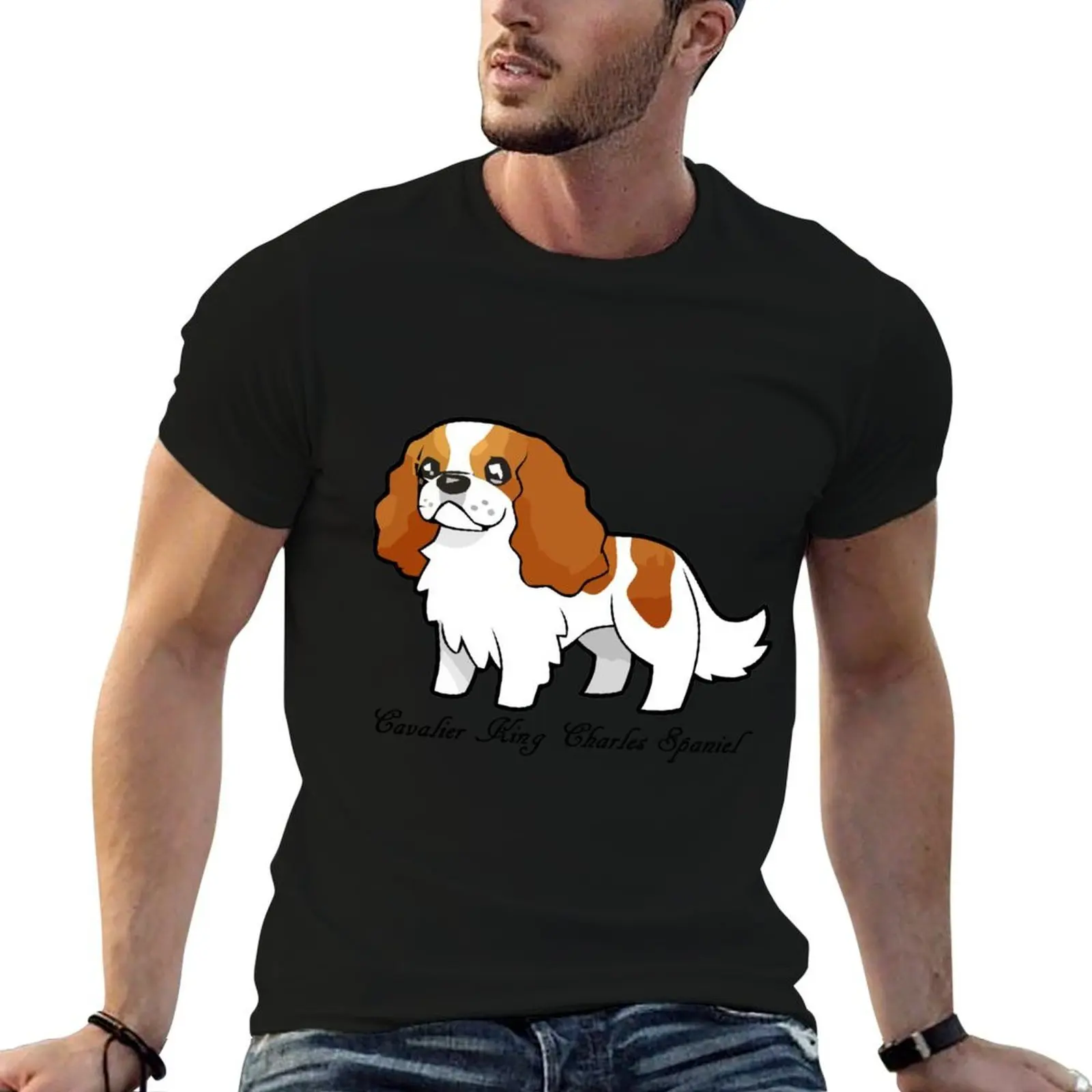 

Cavalier Collection Blenheim T-Shirt t shirts with prints t shirt for man 100 percent cotton T-Shirt