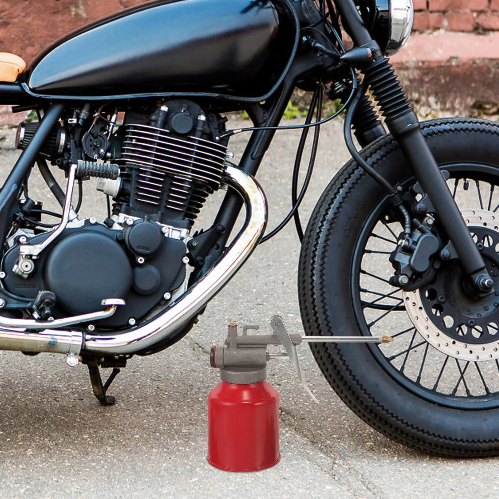 

Manual Oil Gun Aluminum Alloy Engine Oil Bottle Car Automotive Dispenser Gear Machine High Pressure Lubricant for Vehicles