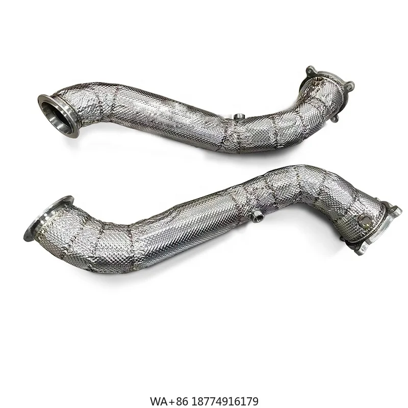 

Водосточная труба для 720s 4.0 2017-2019, высокопроизводительная прямая выхлопная система из нержавеющей стали 304.