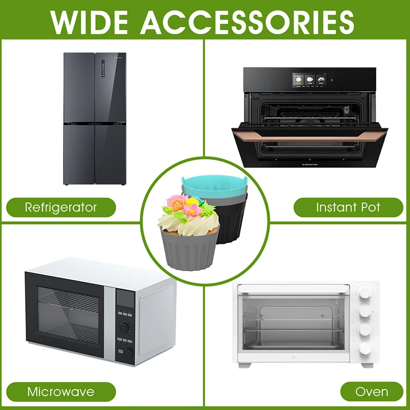 6/3 шт., Силиконовые Формы для кексов