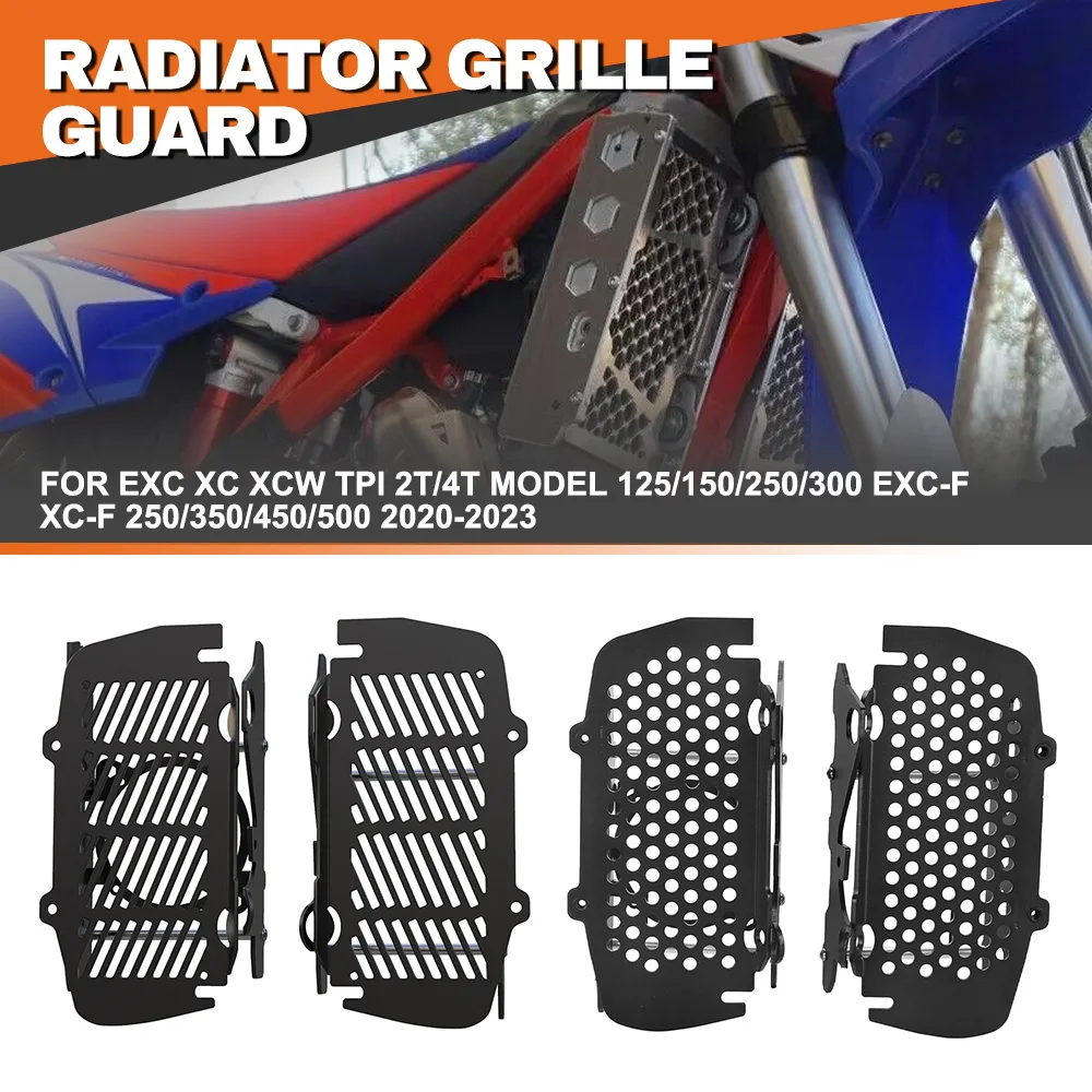 

FOR EXC XC XCW TPI EXC-F XC-F 2T/4T MODEL 125/150/250/300/350/450/500 2020-2023 Radiator Grille Guard Cover Radiator Motorcycle