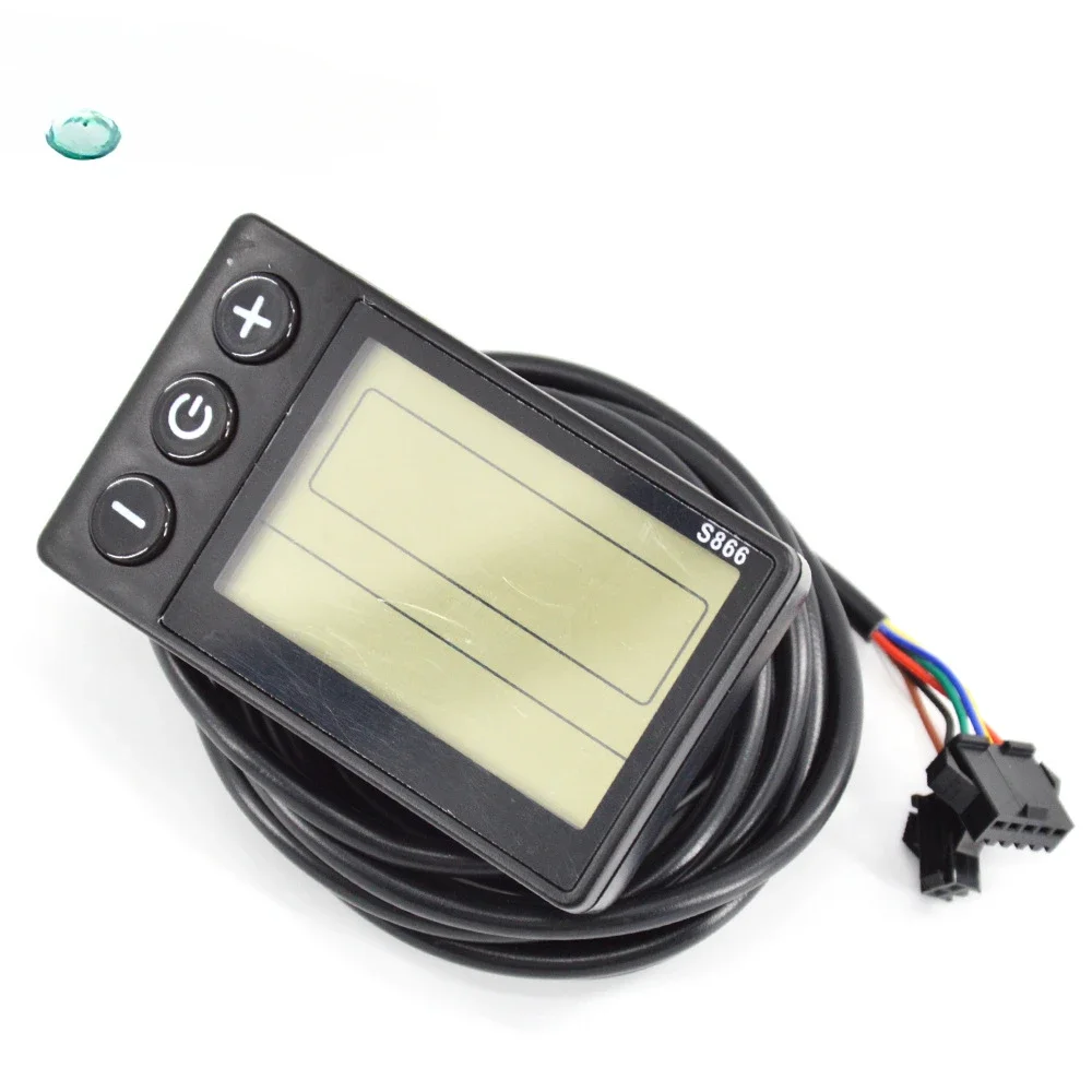 24V 36V 48V 60V S866 Controller Panel Dashboard Waterproof 6PIN Electric Bike LCD Display for Electric E-Bike Scooter