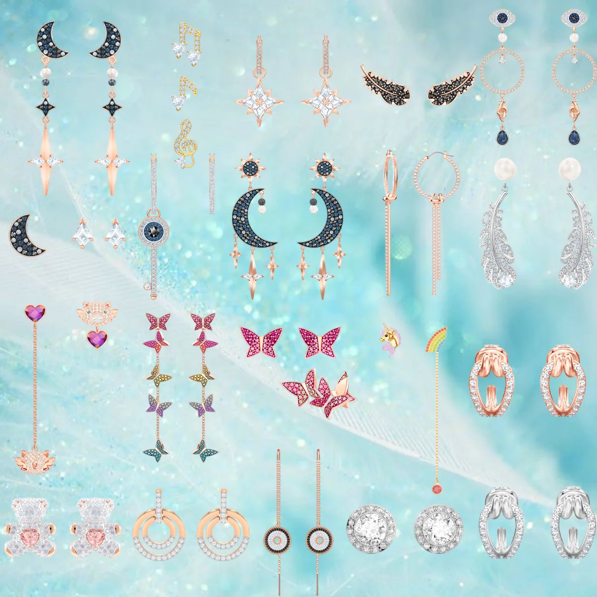

Gorgeous Women's Earrings with Boasting Varied Designs Like Celestial Elements, Cute Animals, and More for Stylish Looks