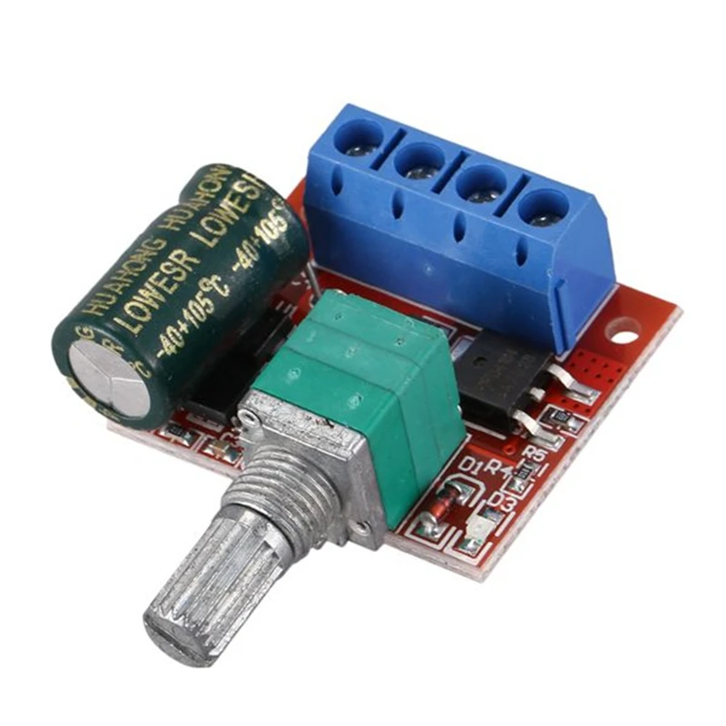 PWM DC Motor Governor 5V-35V Speed Switch 5A Switch Function LED Dimmer