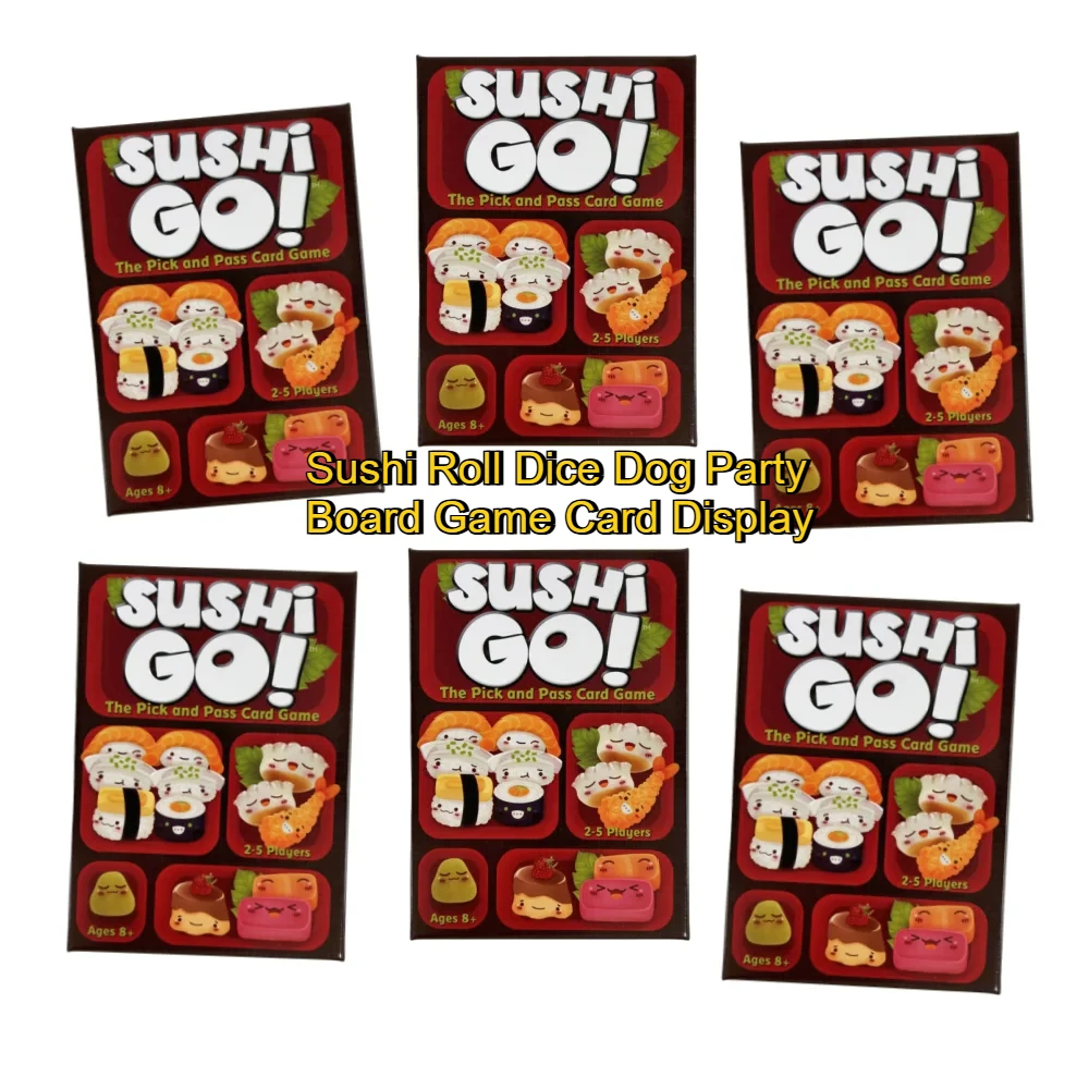 Juego de cartas Sushi Go, pieza decorativa para mesa, divertido juego familiar y regalo navideño