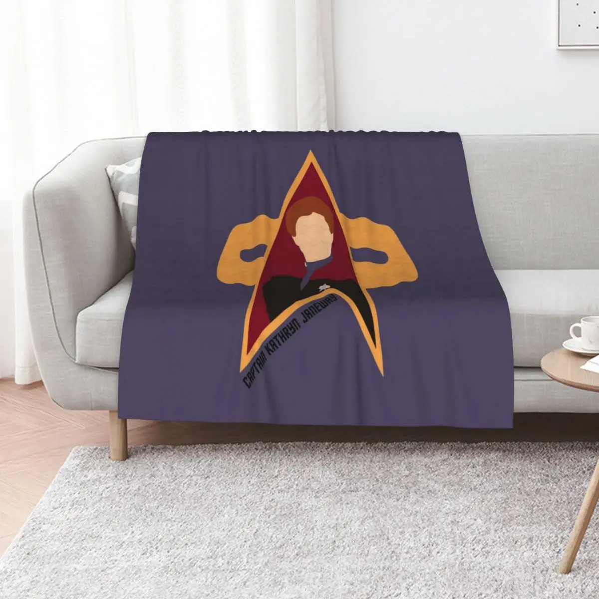 Captain Kathryn Janeway - Star Trek, Voyager Throw Blanket Thin Blankets For Bed Extra Large Throw Custom Picnic Blankets