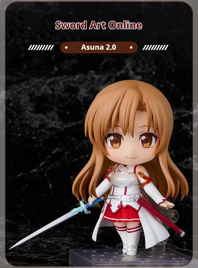 Asuna Ver 2 Sword Art Online Anime PVC Actionfigur Sammlerstück Desktop-Display-Modell für Anime-Sammler