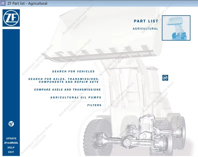 2025.09 ZF Spare Parts Catalog Agricultural EPC Car Repair Tool Diagnostic Tools