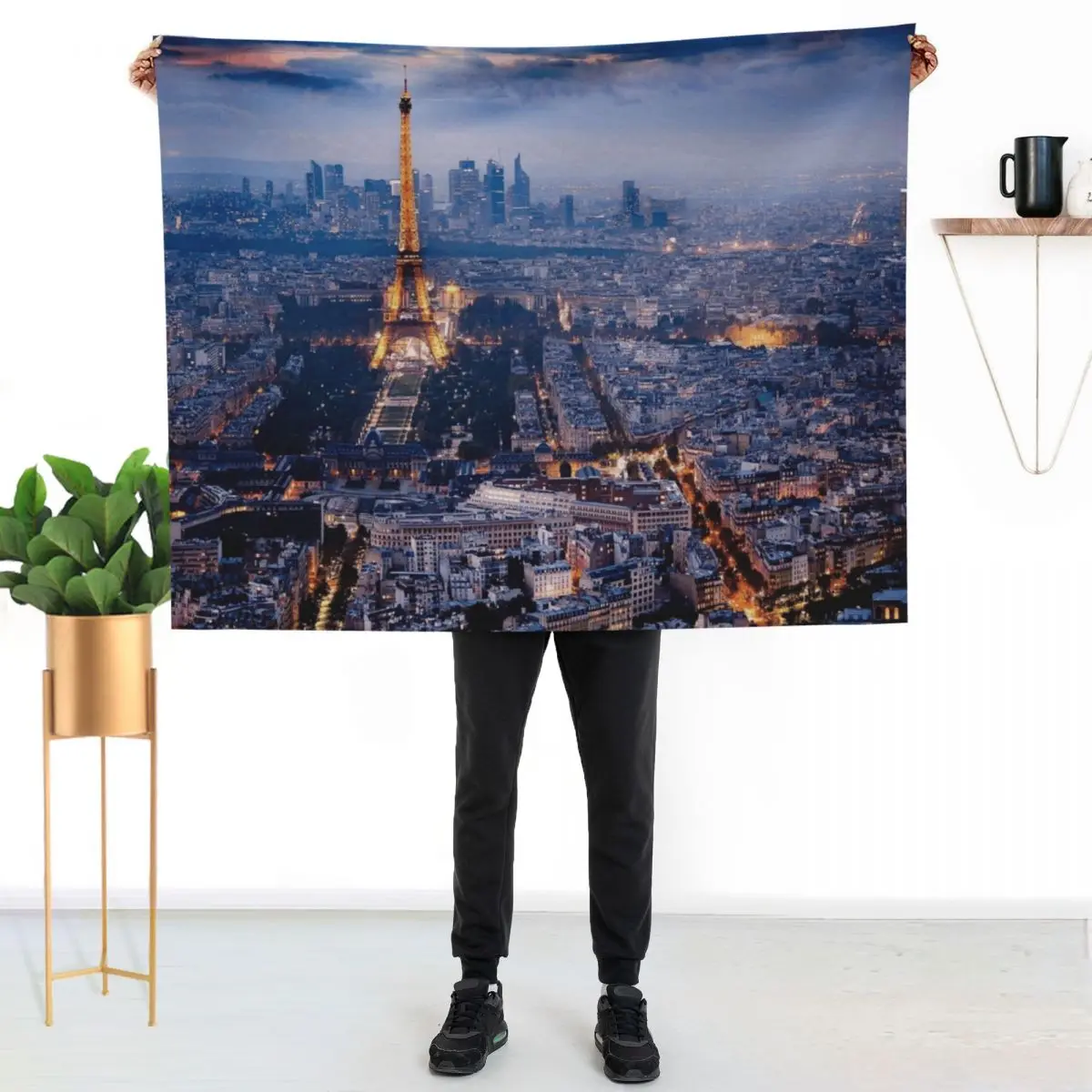 

Paris Throw Blanket Decorative Soft Throw Blanket for Couch Sofa