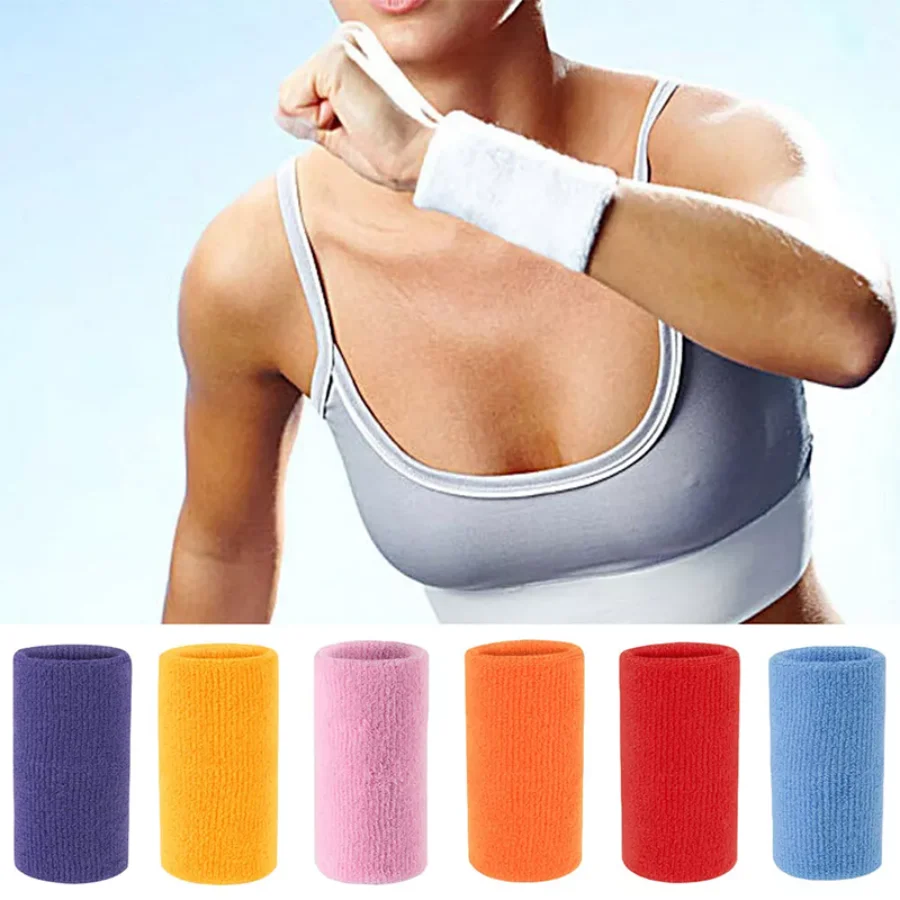 2 Pairs Solid Color Extra Long Sports Wrist Warmers