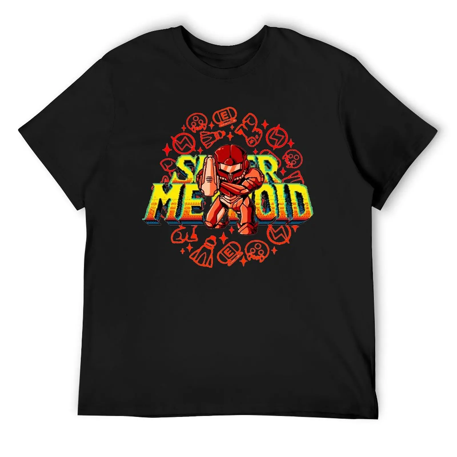 Metroidss Dread Samus   For Sale T-shirt Harajuku Campaign  Humor Graphic Tees Hipster Home Eur Size