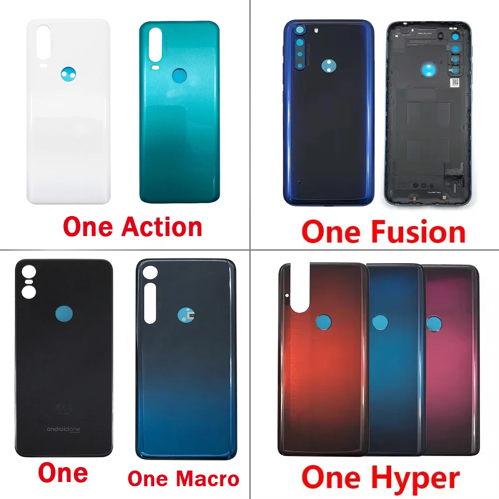 NEW Battery Back Cover Rear Door Replacement Housing Case For Motorola One Hyper Macro Fusion Plus Action One 5G