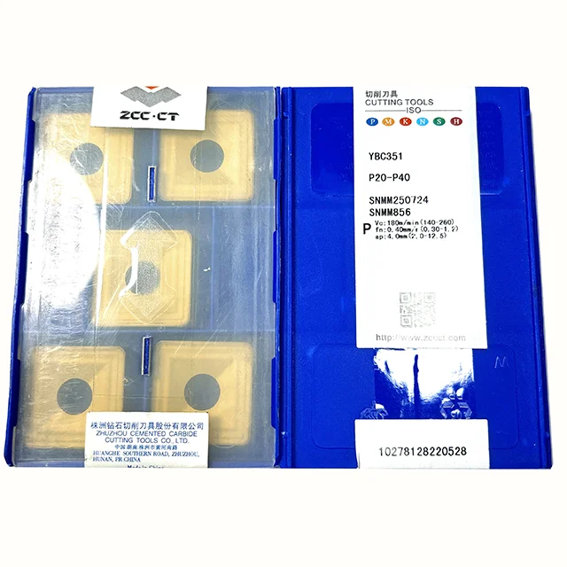 ZCC.CT-Carbide Insert Turning Tool, alta qualidade, Original, SNMM250724, YBC351, YBC251, YBD151