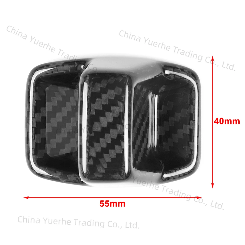

Carbon Fiber Car Gear Lever Shift Knob Cover Trim Decorative For Audi A3 S3 RS3 8Y 2020 2021 2022 2023 Black/Red