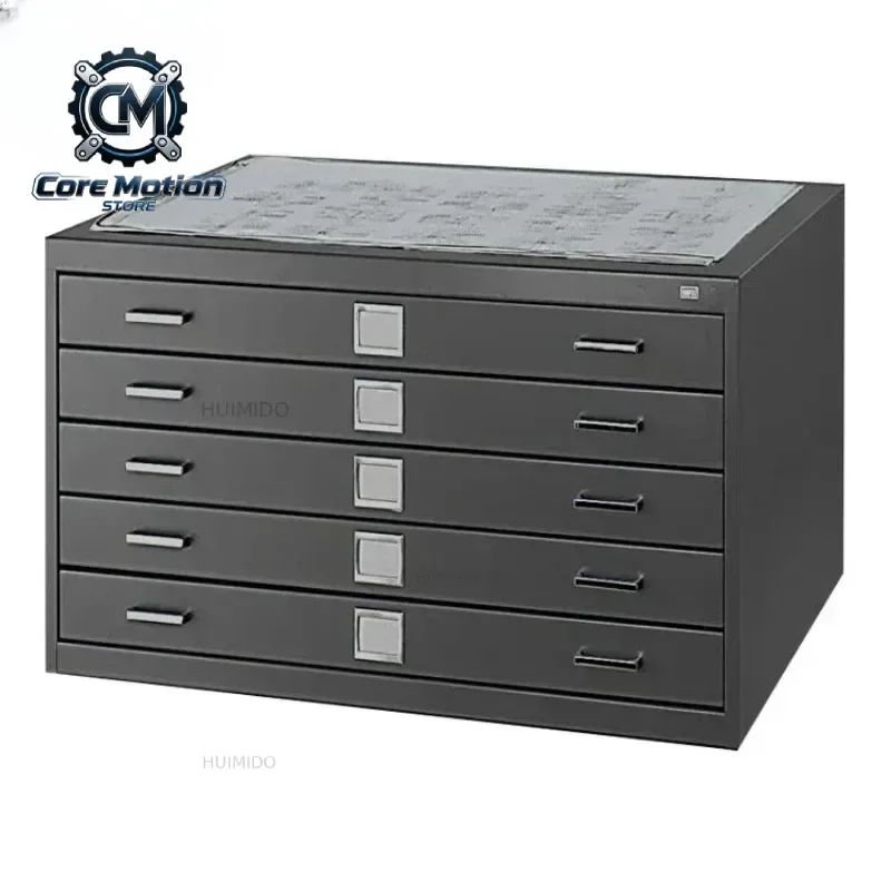 Paper Drawing Flat File Cabinet Horizontal Plan Map File Steel Storage Cabinet Metal Material