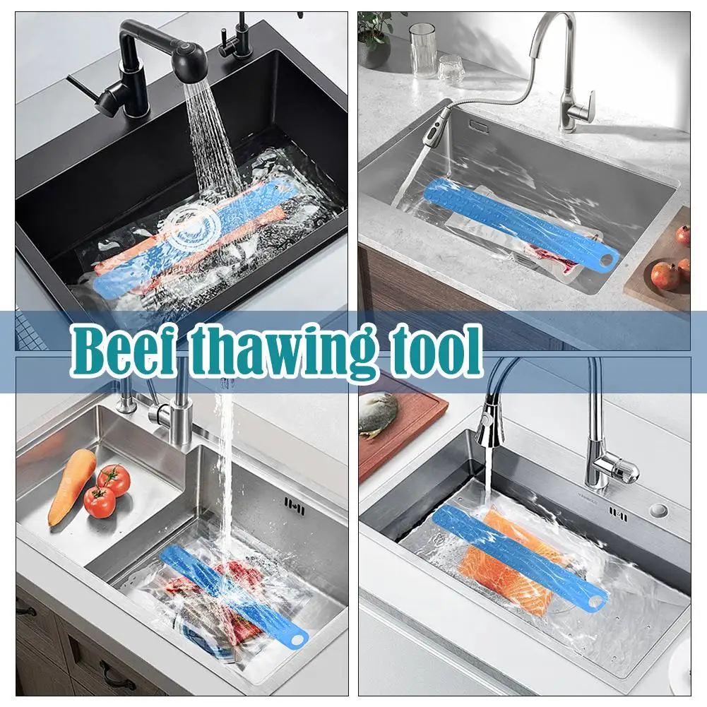 Silicone Meat Defrosting Tape Cleaning Easy Quick Defrosting Tool For Kitchens And Restaurants Thawing Board Accessories