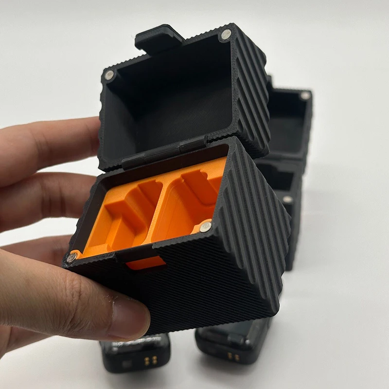 1PCS For DJI Mic 2 Double Transmitter Charging Case Type-C Magnetic Storage Box Microphone Charger Dock Organizer Holder Stand