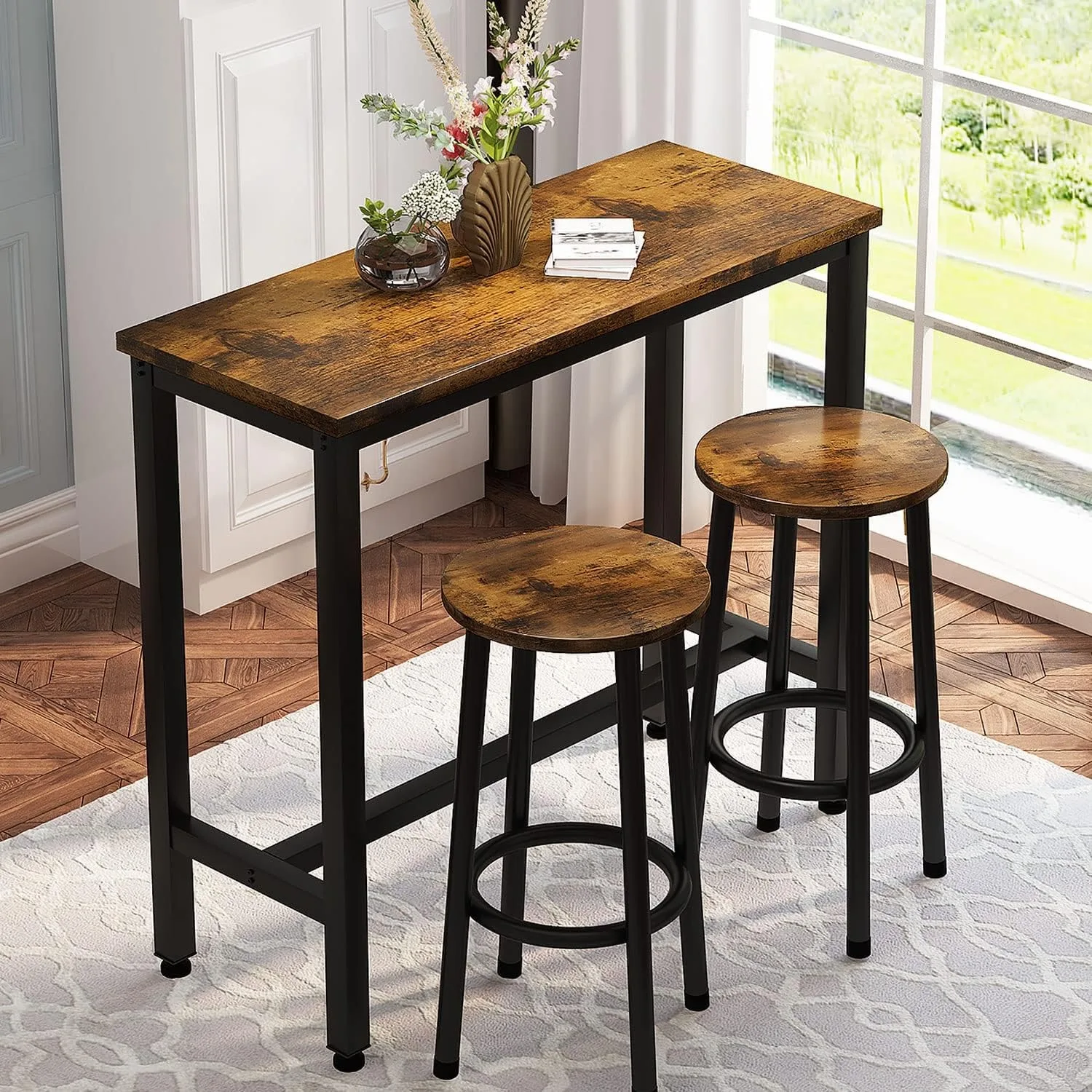 3 Piece Bar Table Set,39.3