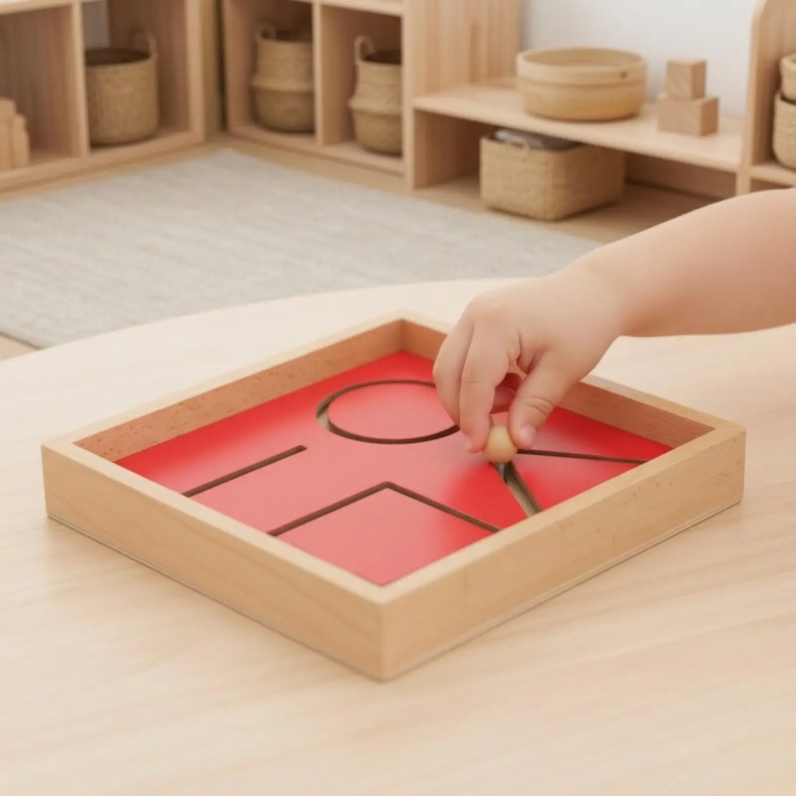 Children Wooden Activity Board Tracing Toy for Early Learning Brain Development Kindergarten