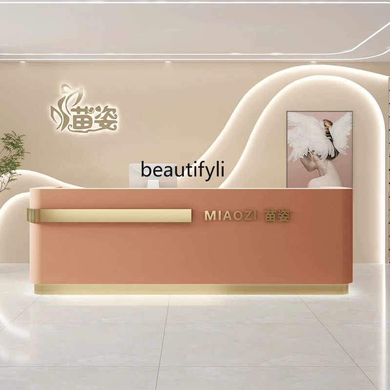 

Simple Series Beauty Salon Cashier Counter Bar Clothing Store Shop Counter Company Information Desk