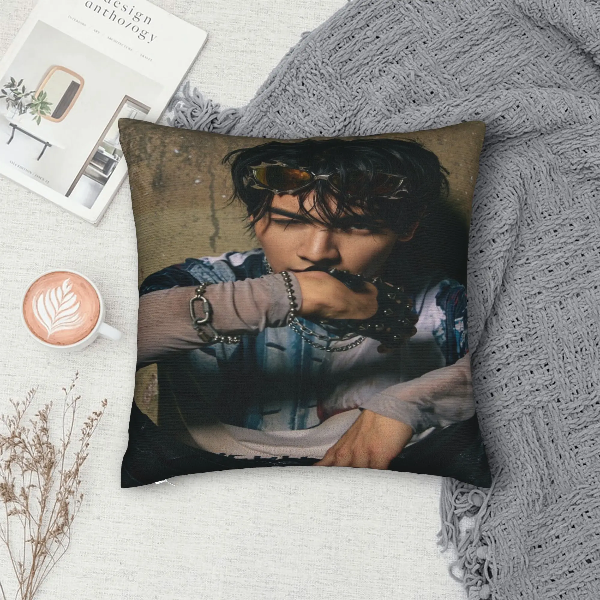 JASP.ER Group Pillow Case  Fashion Pillow Cover Graphic Pillowcases For Sofa Bedroom Home Decor