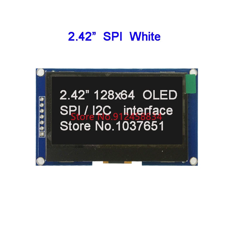 2.42 OLED SPI I2C UC1309 4pin or 7pin