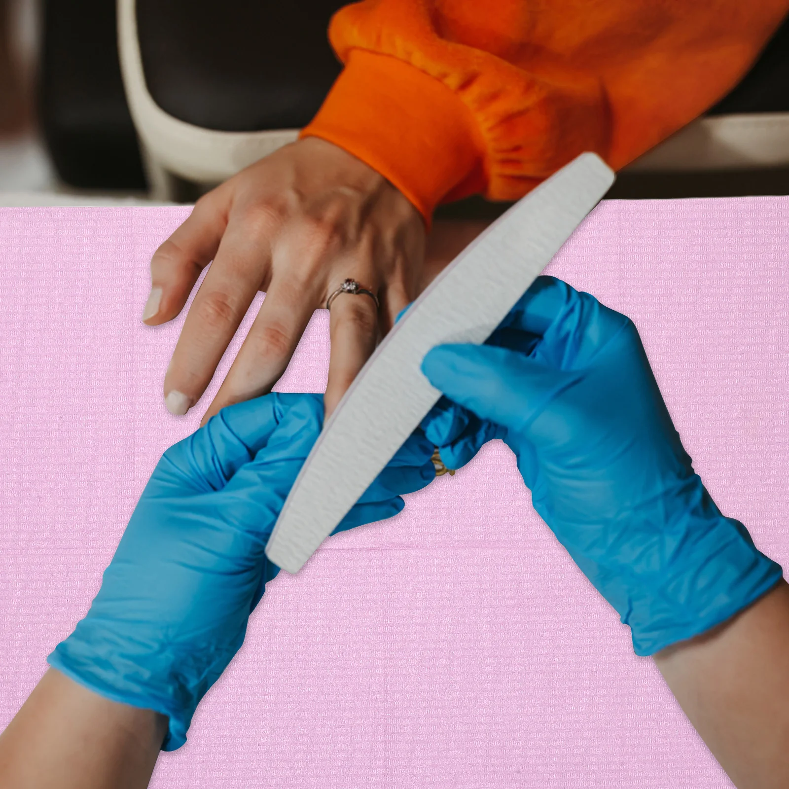 125 pezzi tappetini per unghie usa e getta portatili impermeabili copertura per tavolo per manicure fogli di carta professionali per nail art forniture per saloni